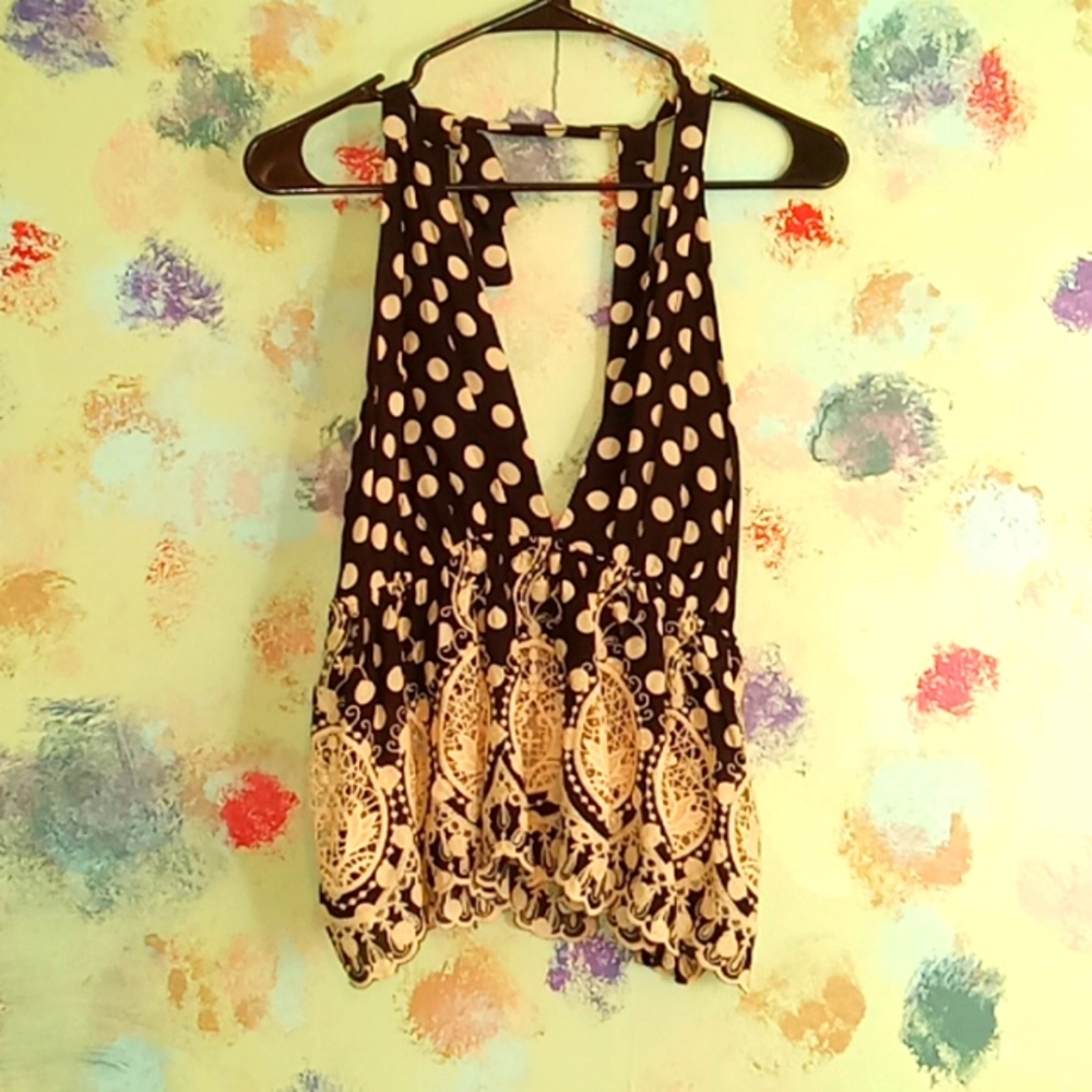 Free People Lunch Date Haulter Top Size S/P